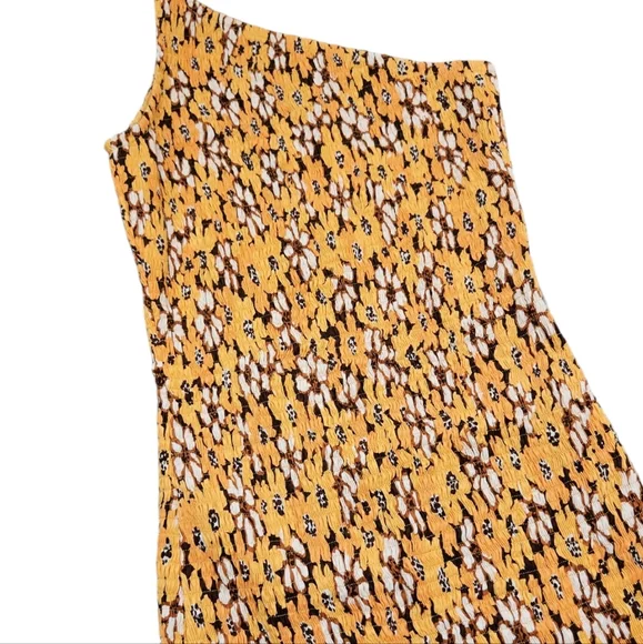 FAITHFULL THE BRAND TERRE MER MINI DRESS in LI RENI FLORAL PRINT ORANGE - Picture 8 of 11